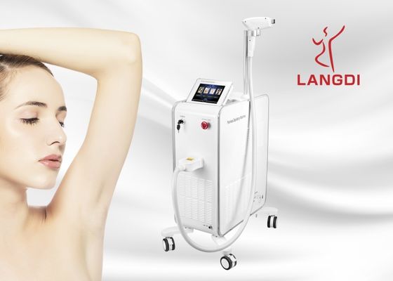 Ciemna skóra 808 Nm Dioda laserowa do usuwania włosów Maszyna do odmładzania skóry