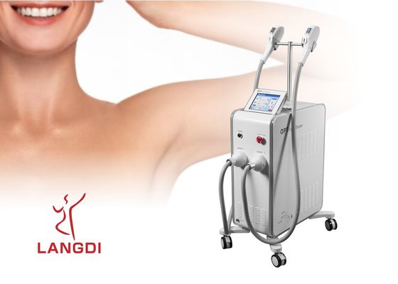 2 rękojeści OPT SHR IPL+ DIODA LASEROWA Technologia do usuwania włosów / odmładzania skóry