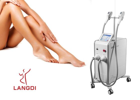 2 rękojeści OPT SHR IPL+ DIODA LASEROWA Technologia do usuwania włosów / odmładzania skóry