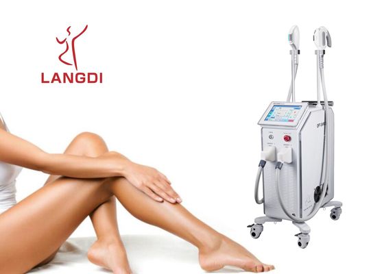 2 rękojeści OPT SHR IPL+ DIODA LASEROWA Technologia do usuwania włosów / odmładzania skóry